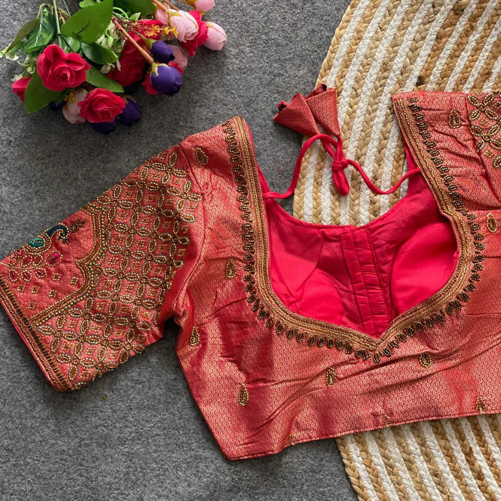 Rose Gold Elegance Blouse